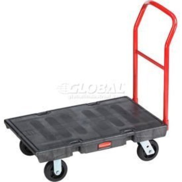 Rubbermaid Commercial Rubbermaid FG440300BLA Plastic Deck Platform Truck 36 x 24 1000 Lb Capacity FG440300BLA